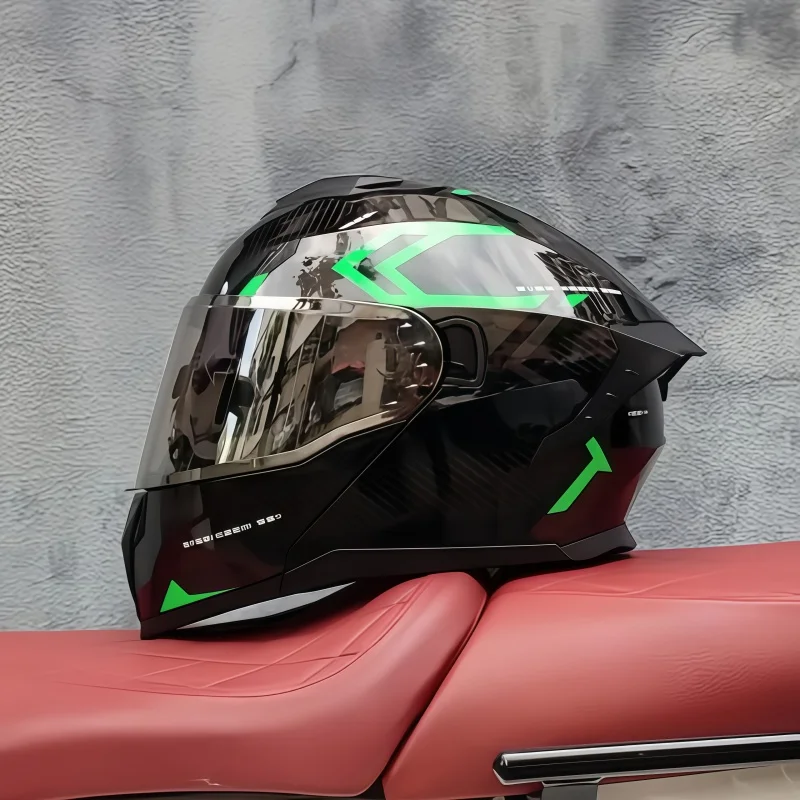 Unisex motorhelm voor volledig - Dual Visor Motorcycle Racing Helmet recensie en prijs