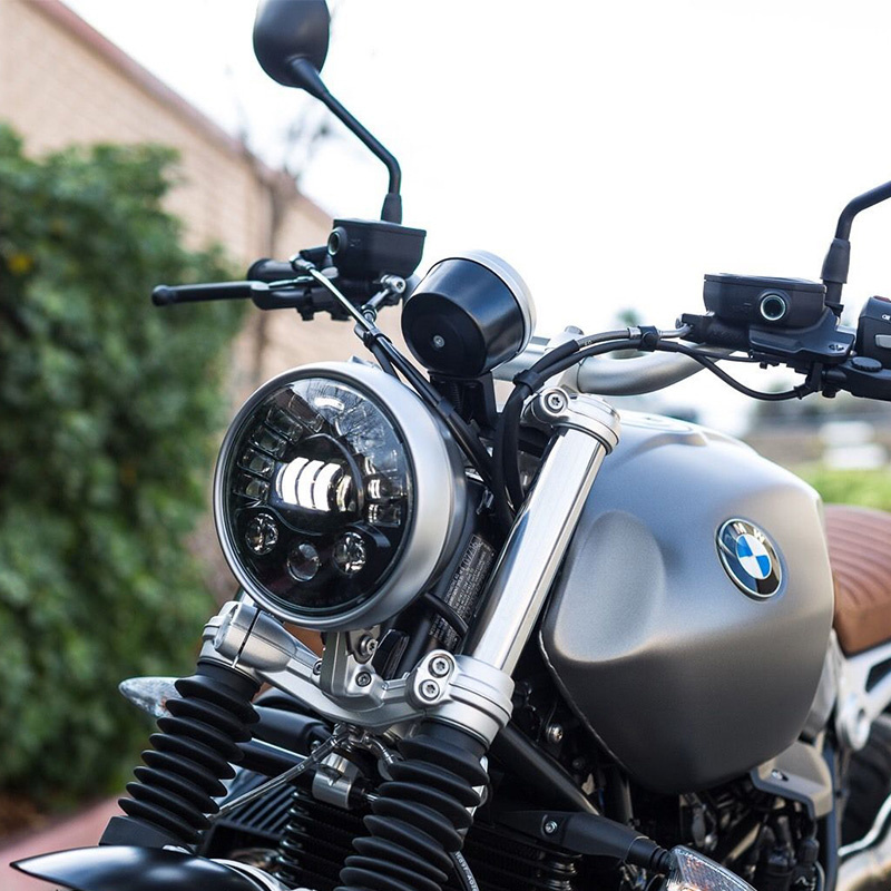 7 inch adaptieve ronde motorfi - Universal Motorcycle Led Headlight Projector recensie en prijs